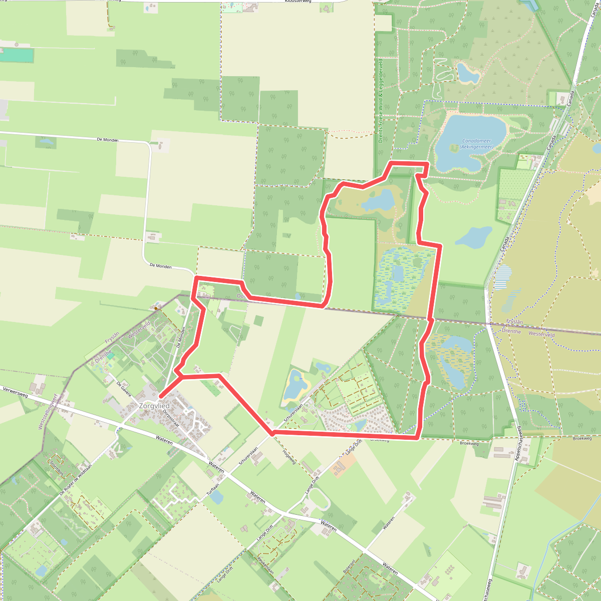 Wandelroute Lange Poel