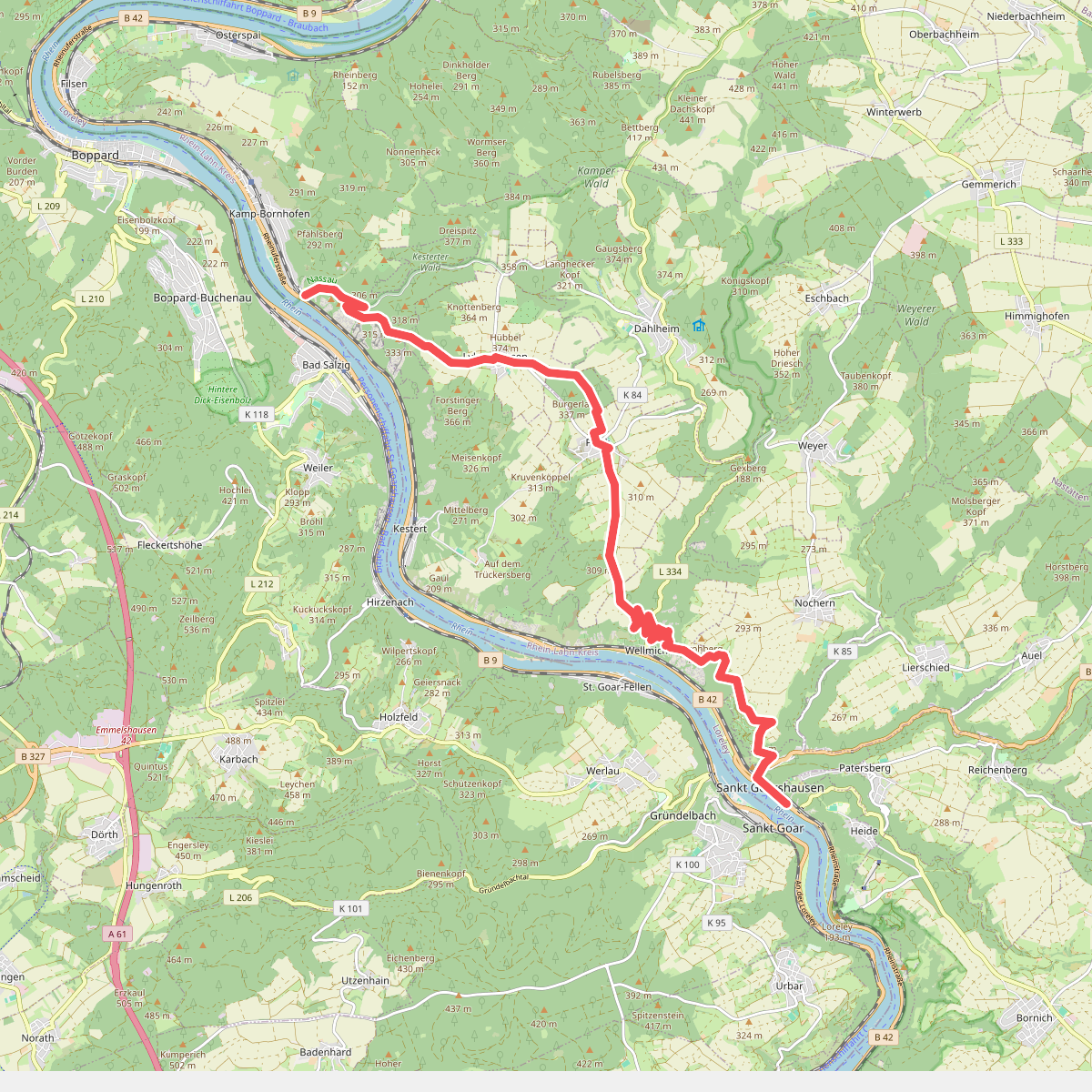 Rhein-Camino - 2. Etappe - Jakobsweg