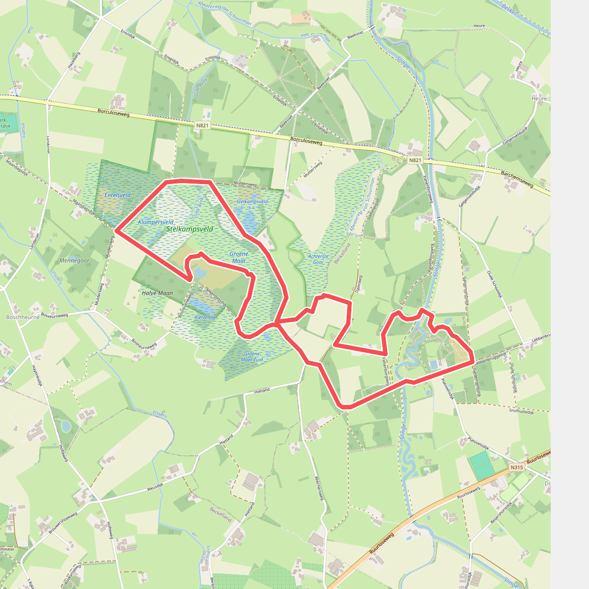 Wandelroute Stelkampsveldwandeling