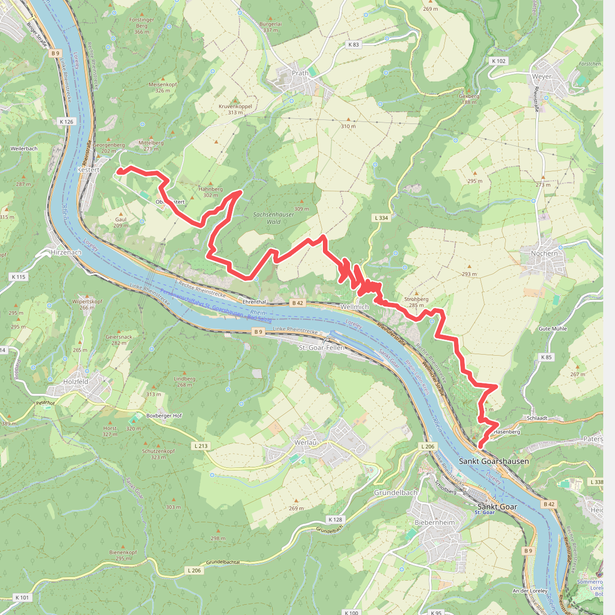 Rheinsteig Etappe 14 [Kestert - St. Goarshausen]