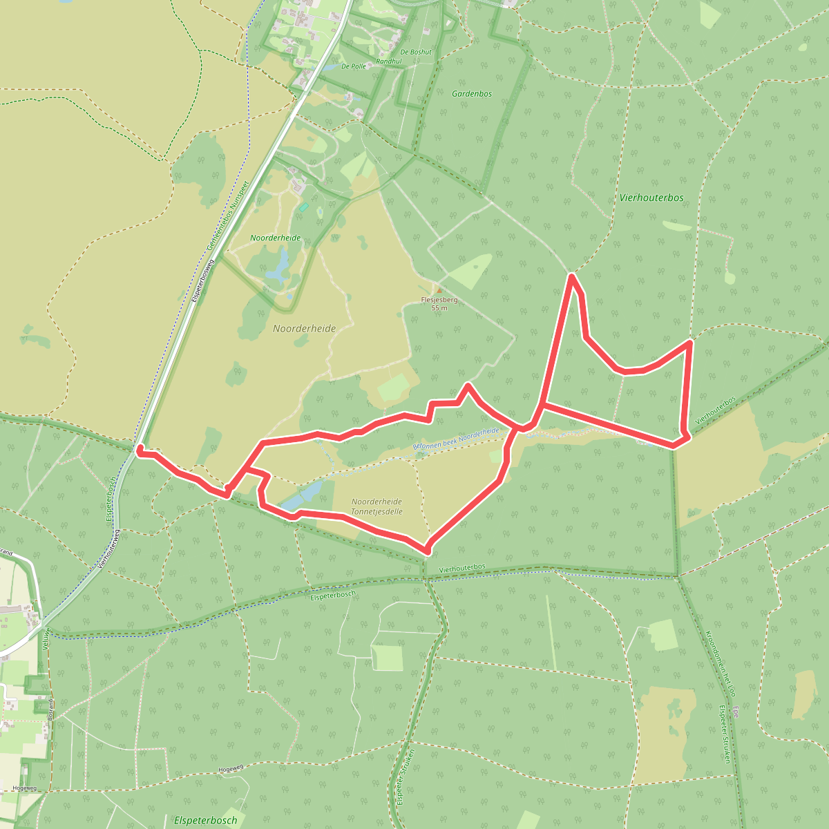 Wandelroute Noorderheide