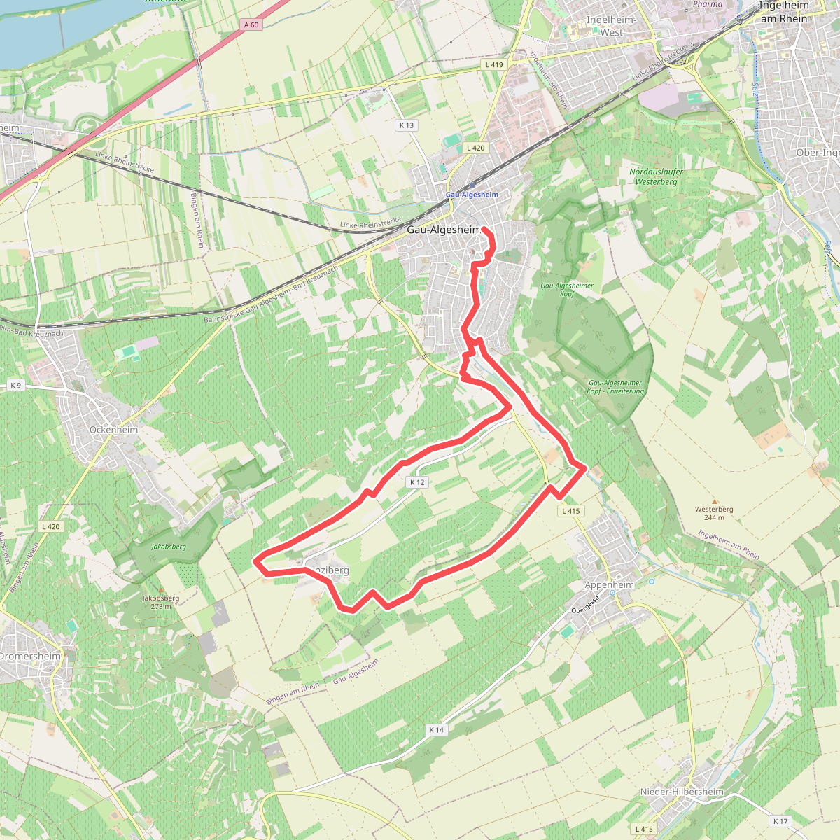 Gau-Algesheim: Dreibächeweg