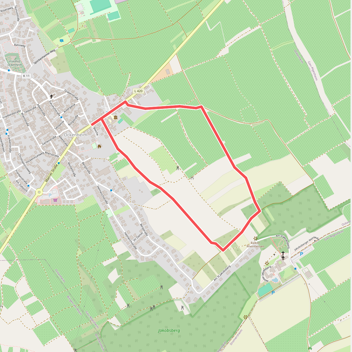 Ockenheim: Klingelspfad