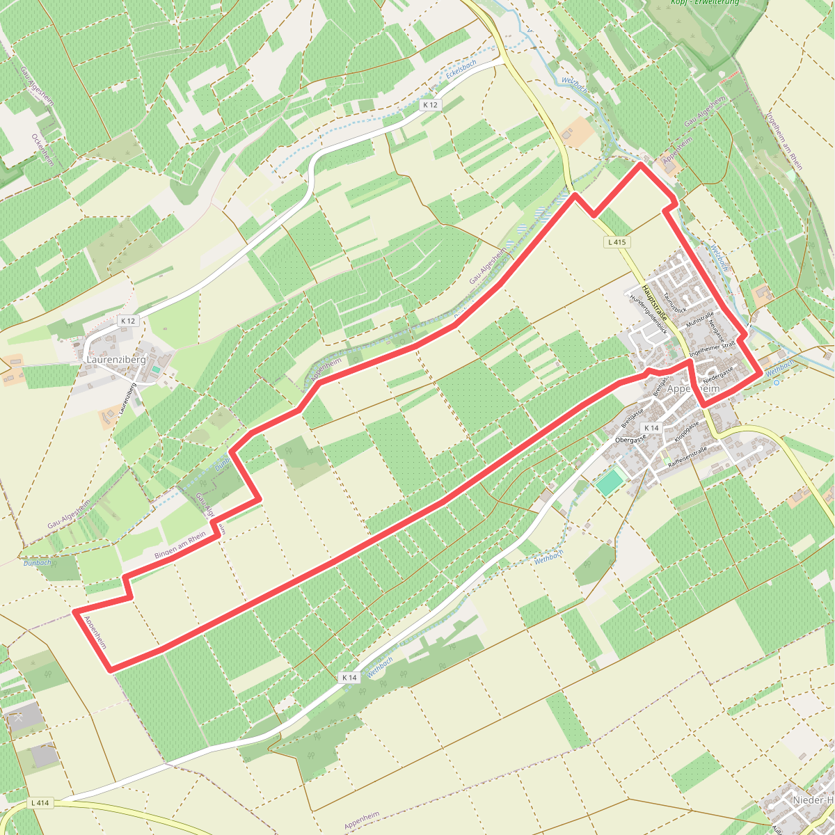 Appenheim: Panoramaweg