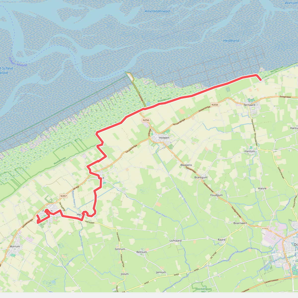 Ferwert - Ternaard · Nederlands Kustpad 3 etappe 7