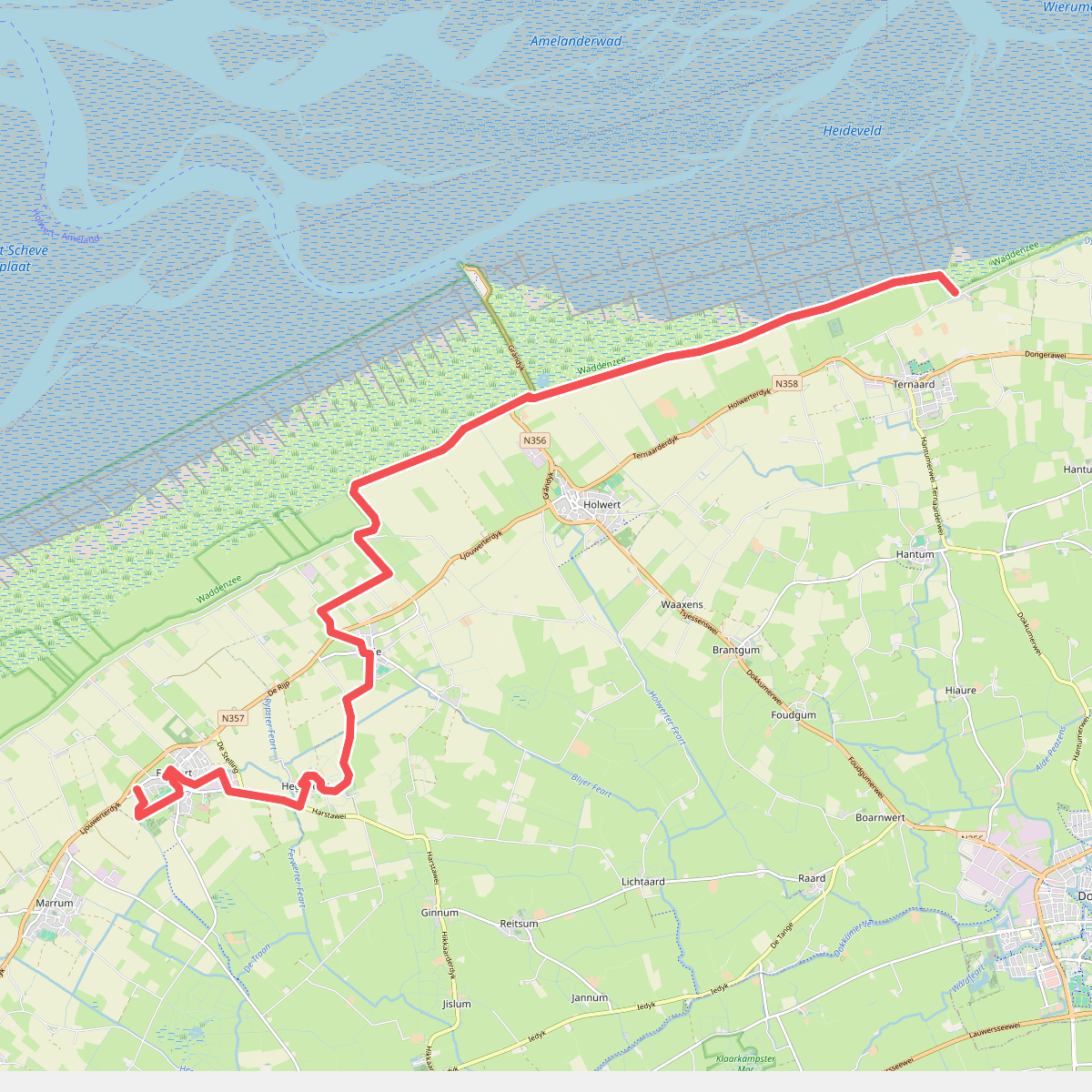 Ferwert - Ternaard · Nederlands Kustpad 3 etappe 7