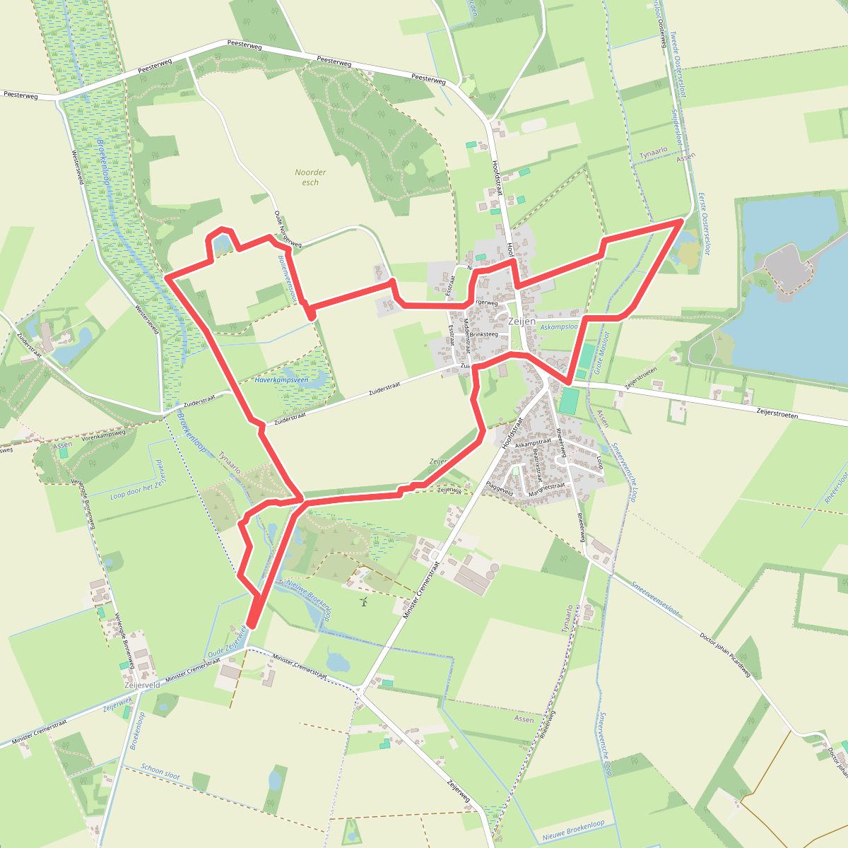 Wandelroute Veentjesroute