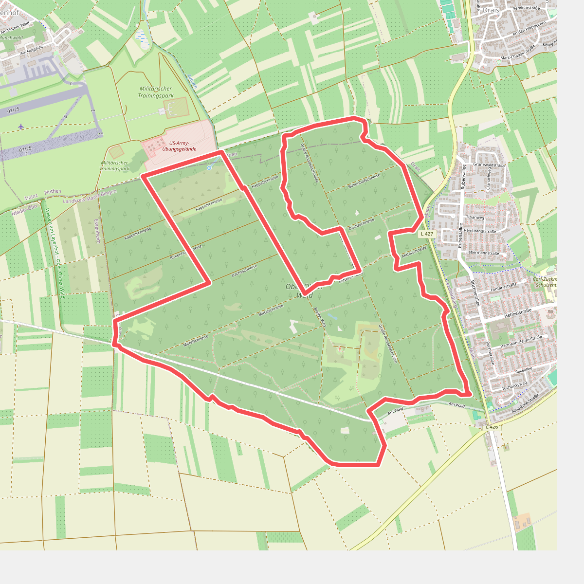 10 km Laufstrecke