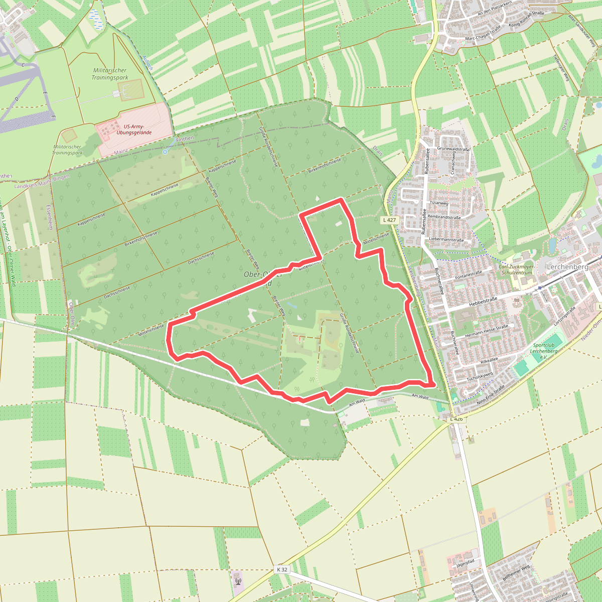 5 km Laufstrecke