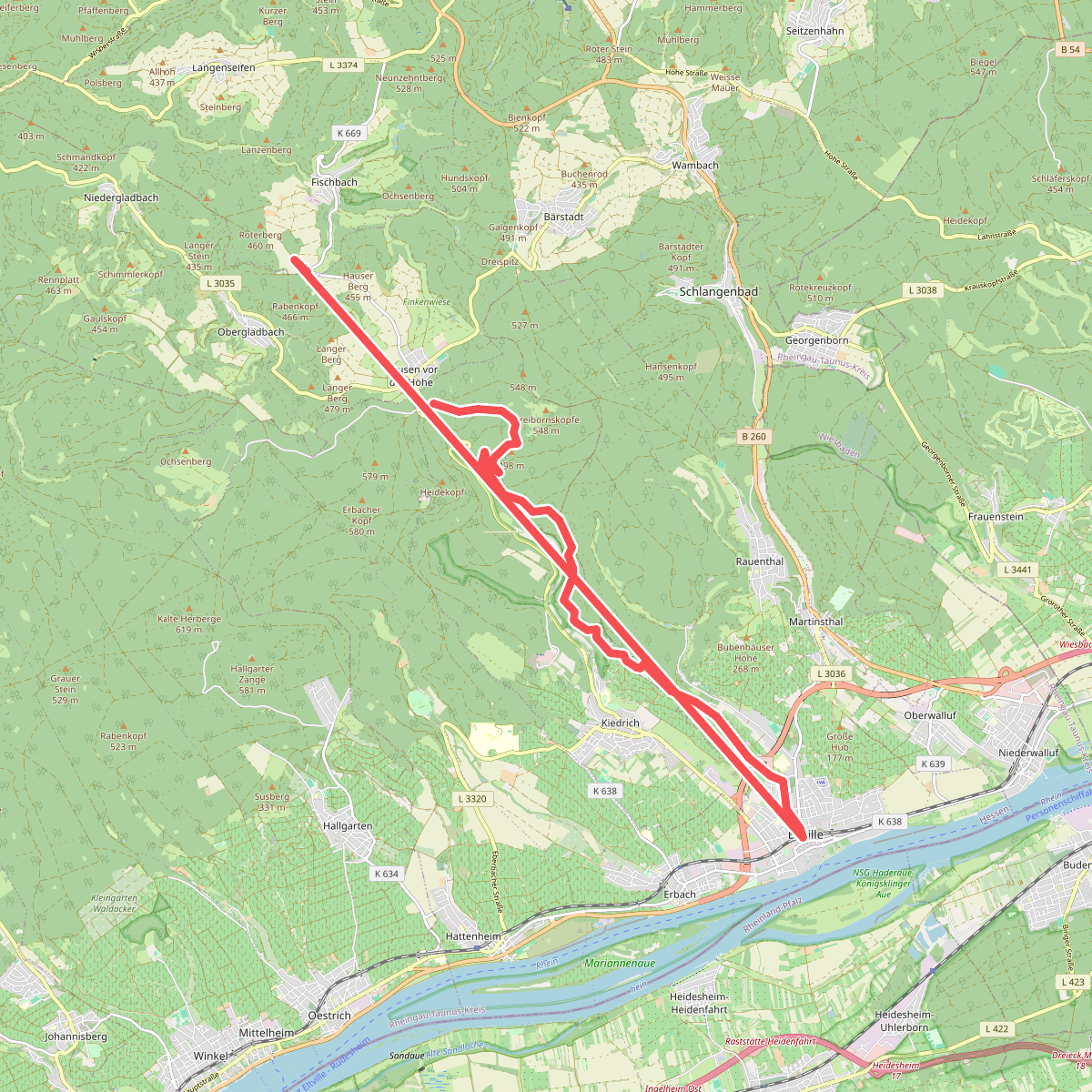 Wanderweg Schwarze Raute