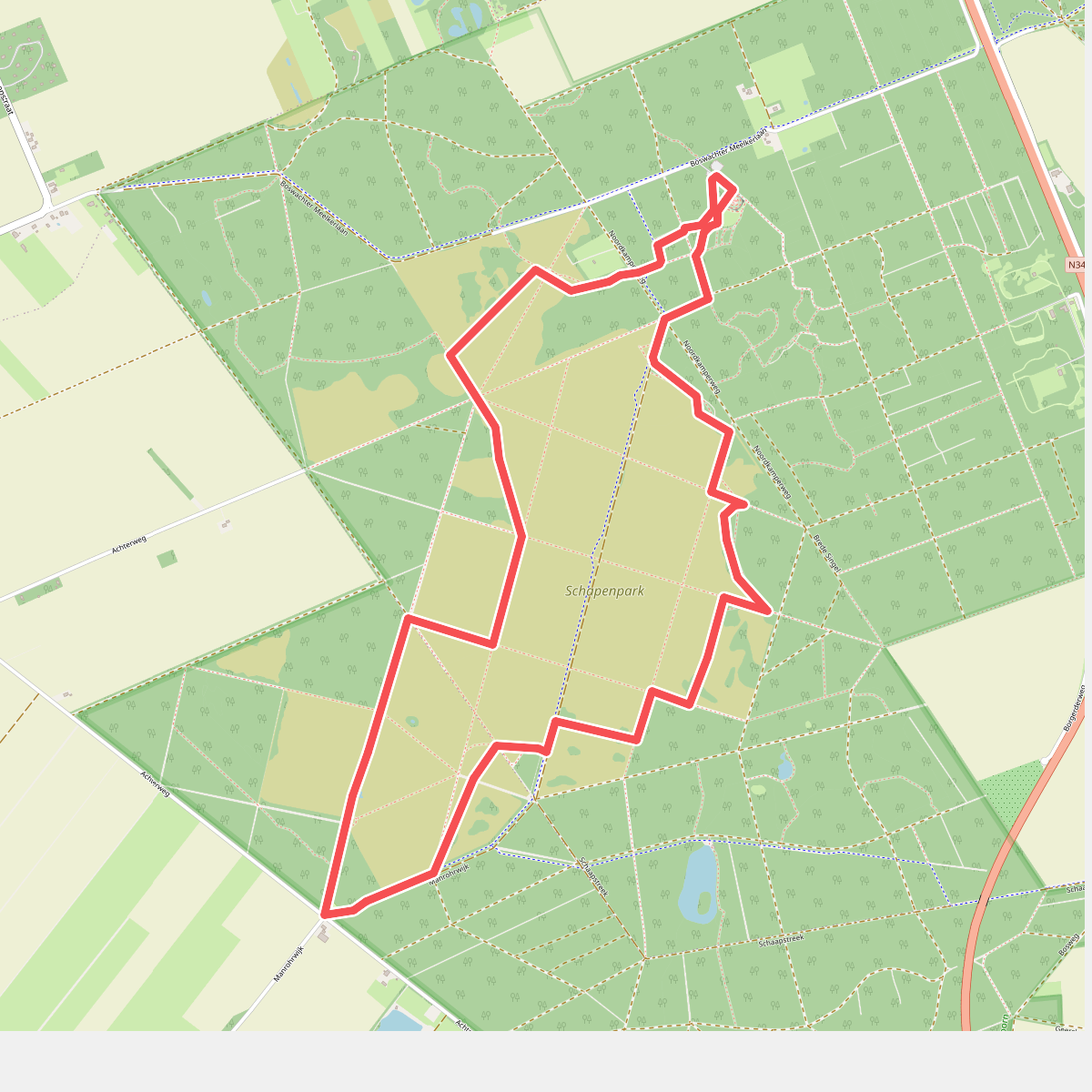 Wandelroute Schapenpark