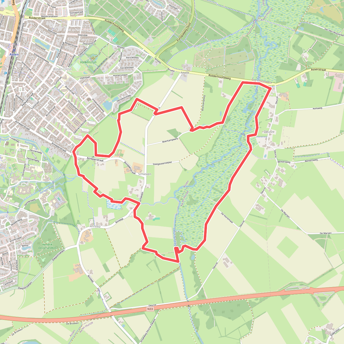Boswachterspad Deurzerdiep 