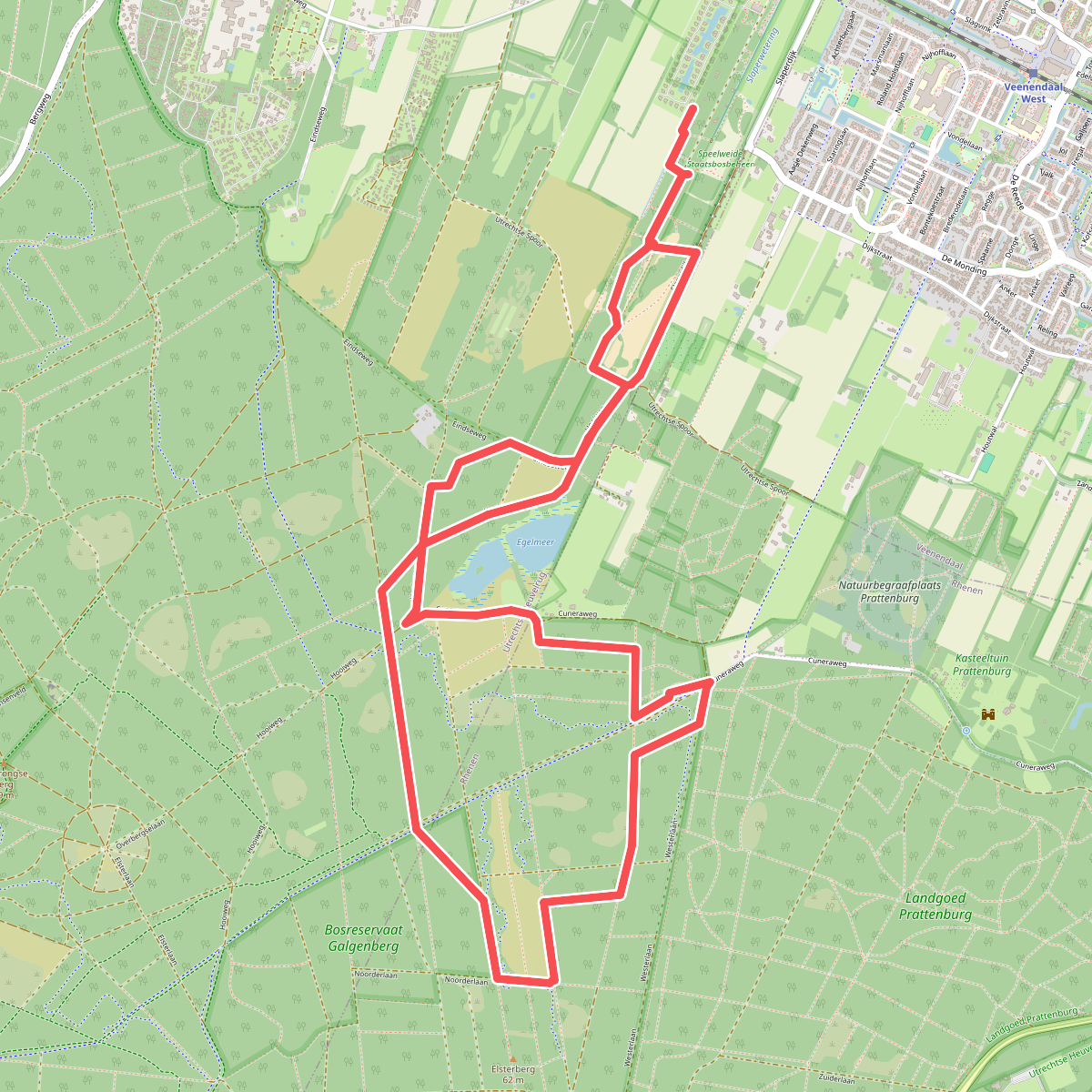 Boswachterspad Landal Amerongse Berg 