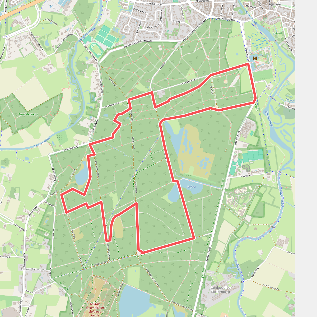 Wandelroute Historische route Mastbos