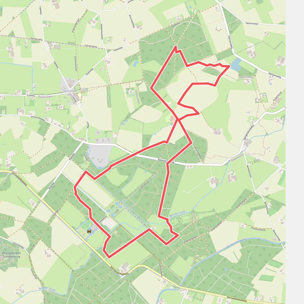 Wandelroute Brunsveldwalwandeling