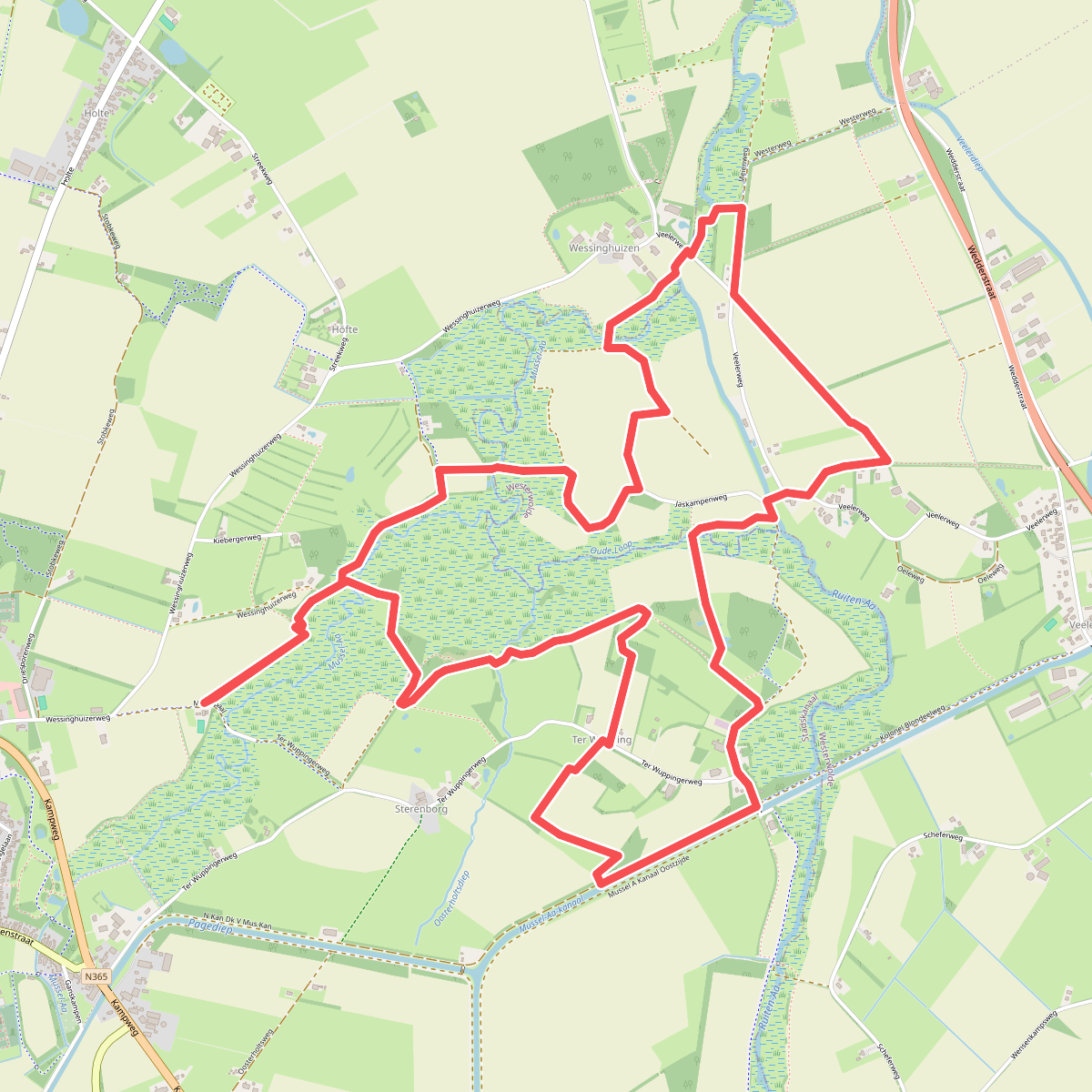 Boswachterspad Ter Wupping