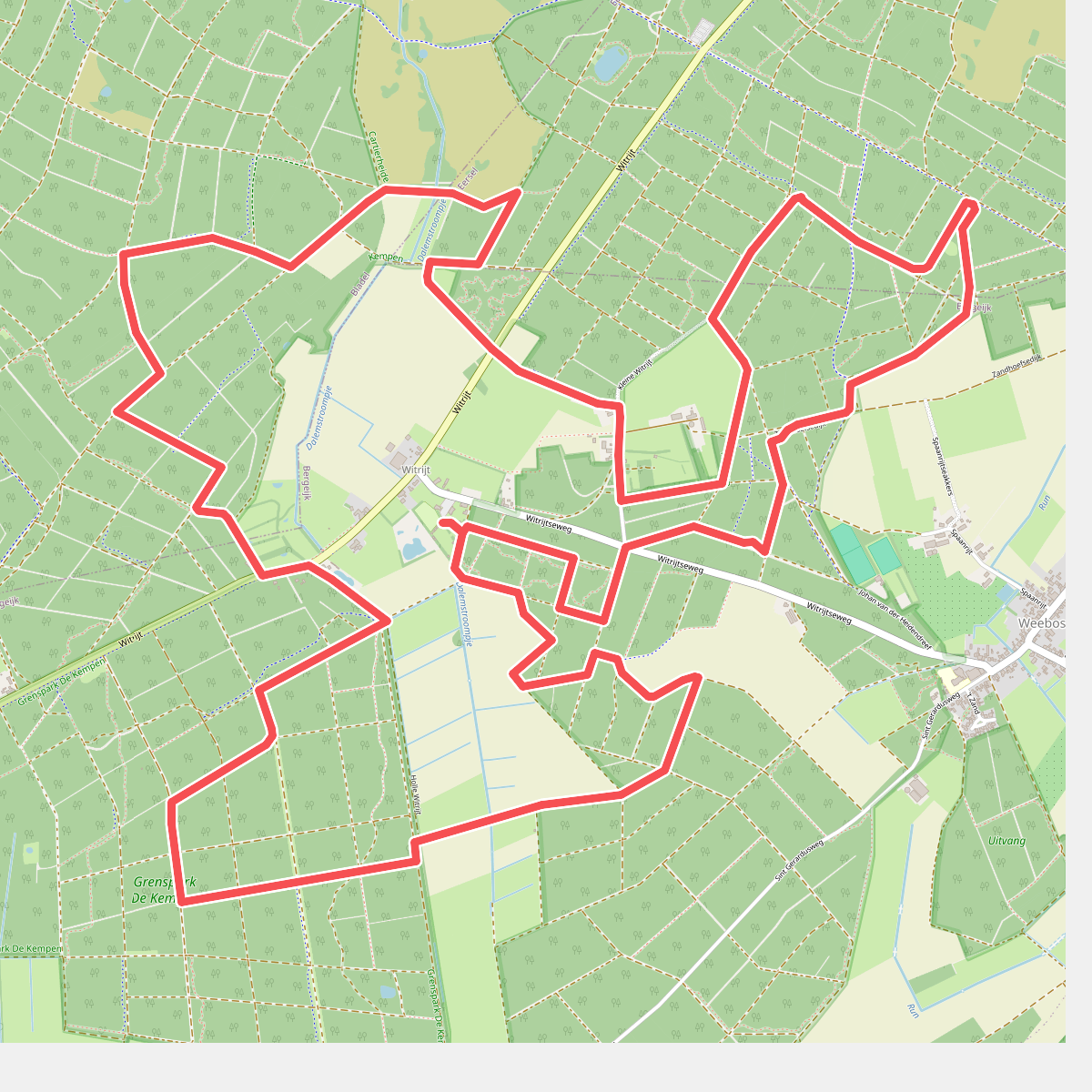 Wandelroute Witrijtse akker- en bosland