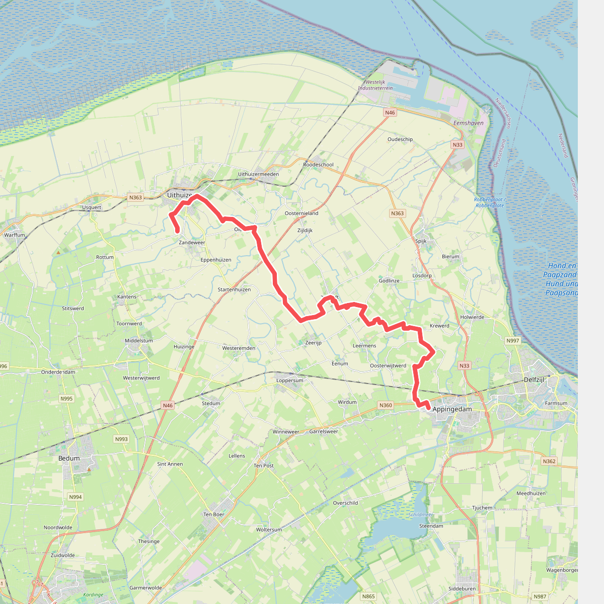 Doodstil - Appingedam · Nederlands Kustpad 3 etappe 12