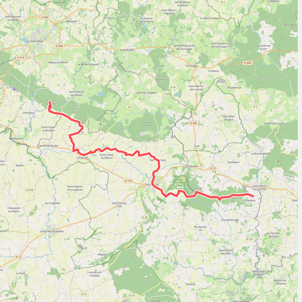 De Ravigny à Bagnoles-de-l'Orne par le Mont des Avaloirs