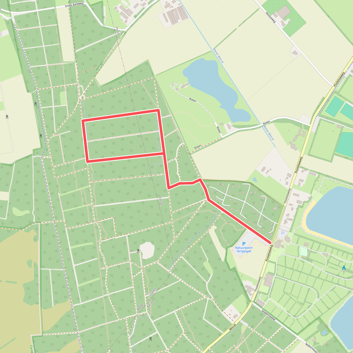 Wandelroute Hondenlos Panberg