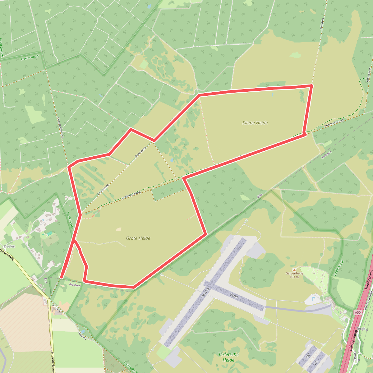 Wandelroute Deelerwoud, Veluwe