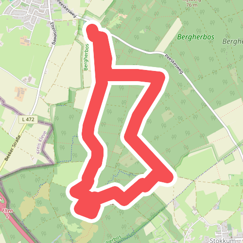 Wandelroute Bergherbos in Beek, vlak bij Doetinchem