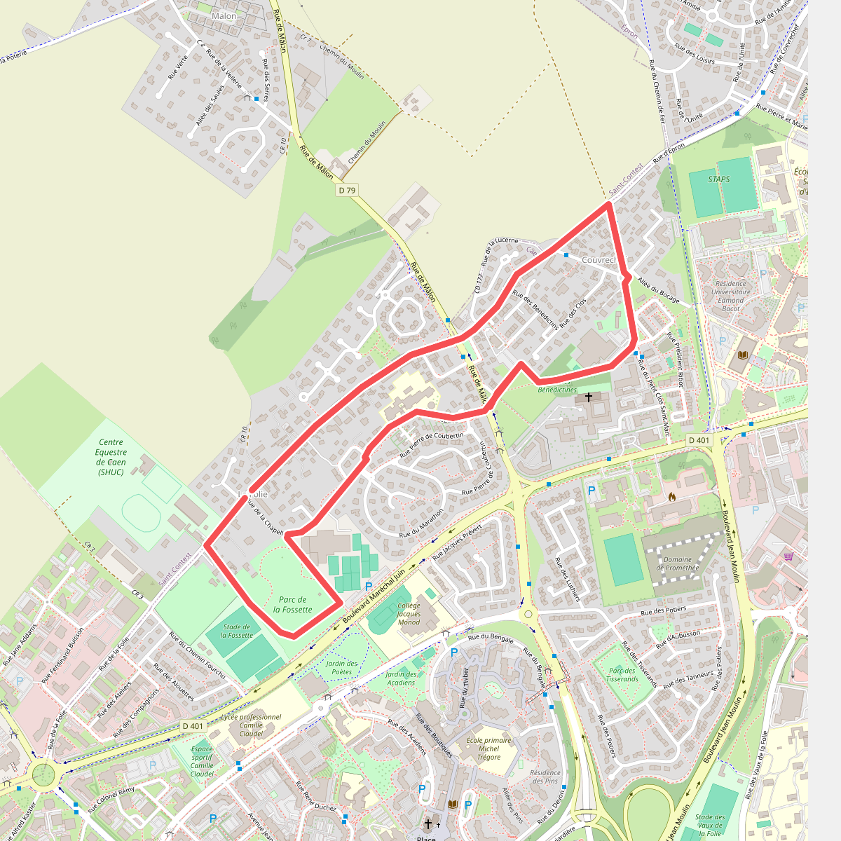 Parcours Découvrir les vieux hameaux Couvrechef et de la Folie