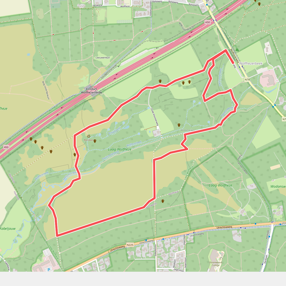 Wandelroute Wolfheze, vlak bij Arnhem