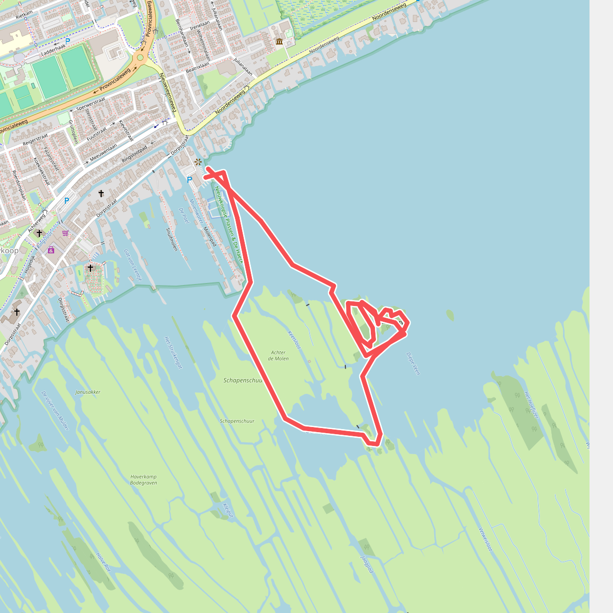 Gezinsroute: varen en wandelen op de Geitenkamp in de Nieuwkoopse Plassen