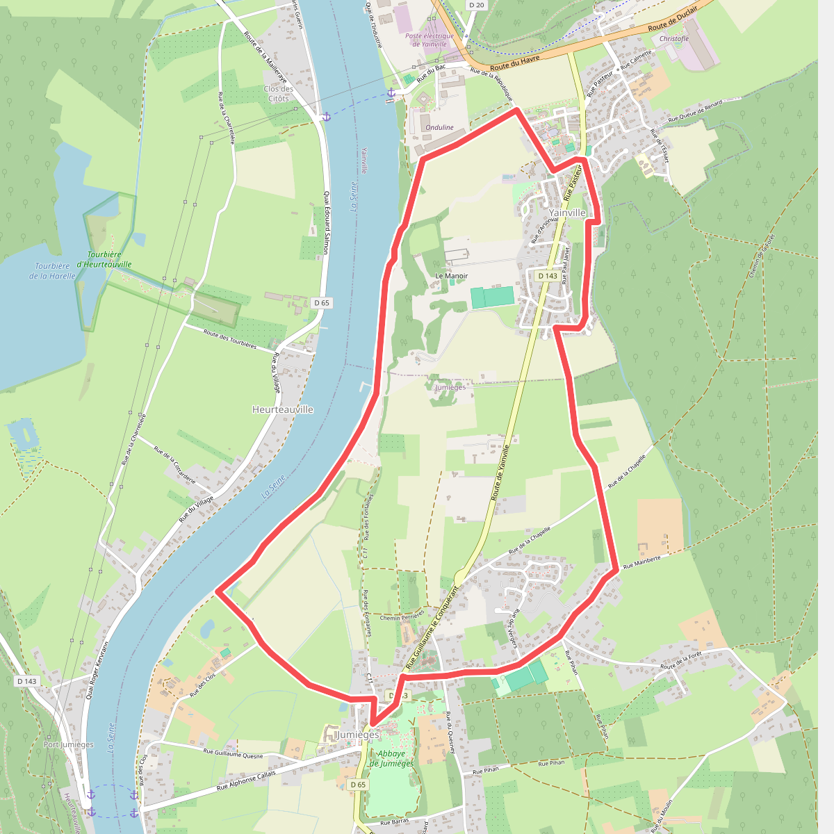 de Yainville à Jumièges