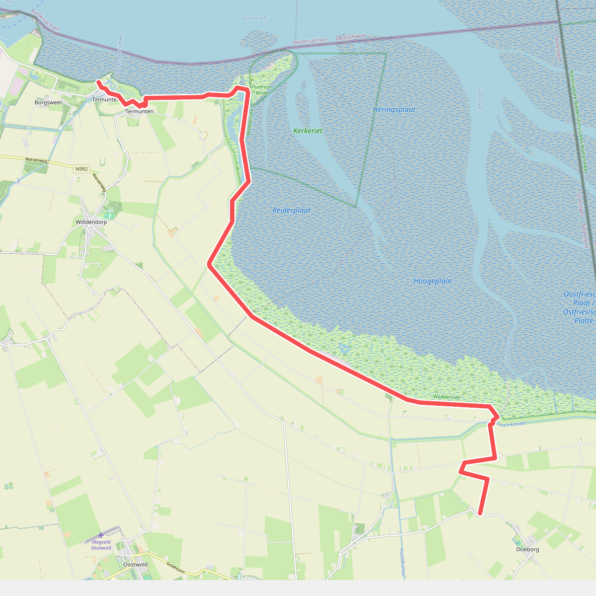 Termunterzijl - Kostverloren · Nederlands Kustpad 3 etappe 14