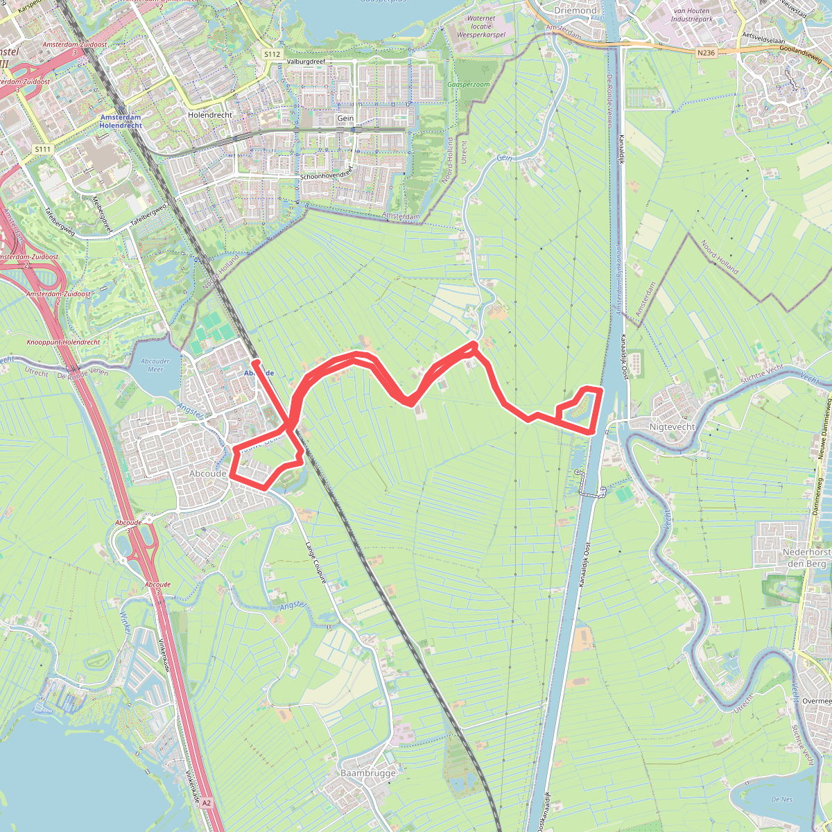 Wandelroute Liniepad, vlak bij Abcoude