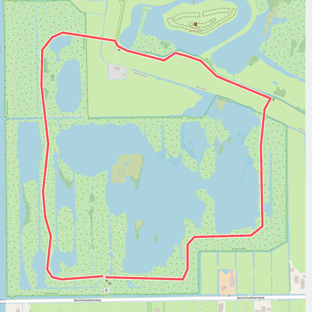 Wandelroute Waverhoek, vlak bij de Vinkeveense plassen