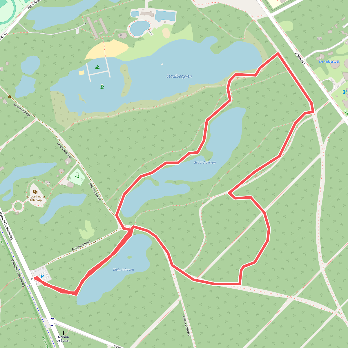 Wandelroute Aderven in Oisterwijk