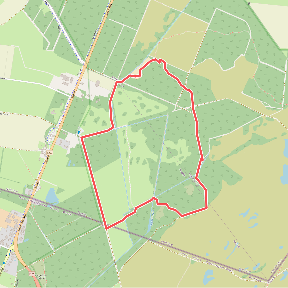 Wandelroute Vloeiweiden, bij Bergeijk