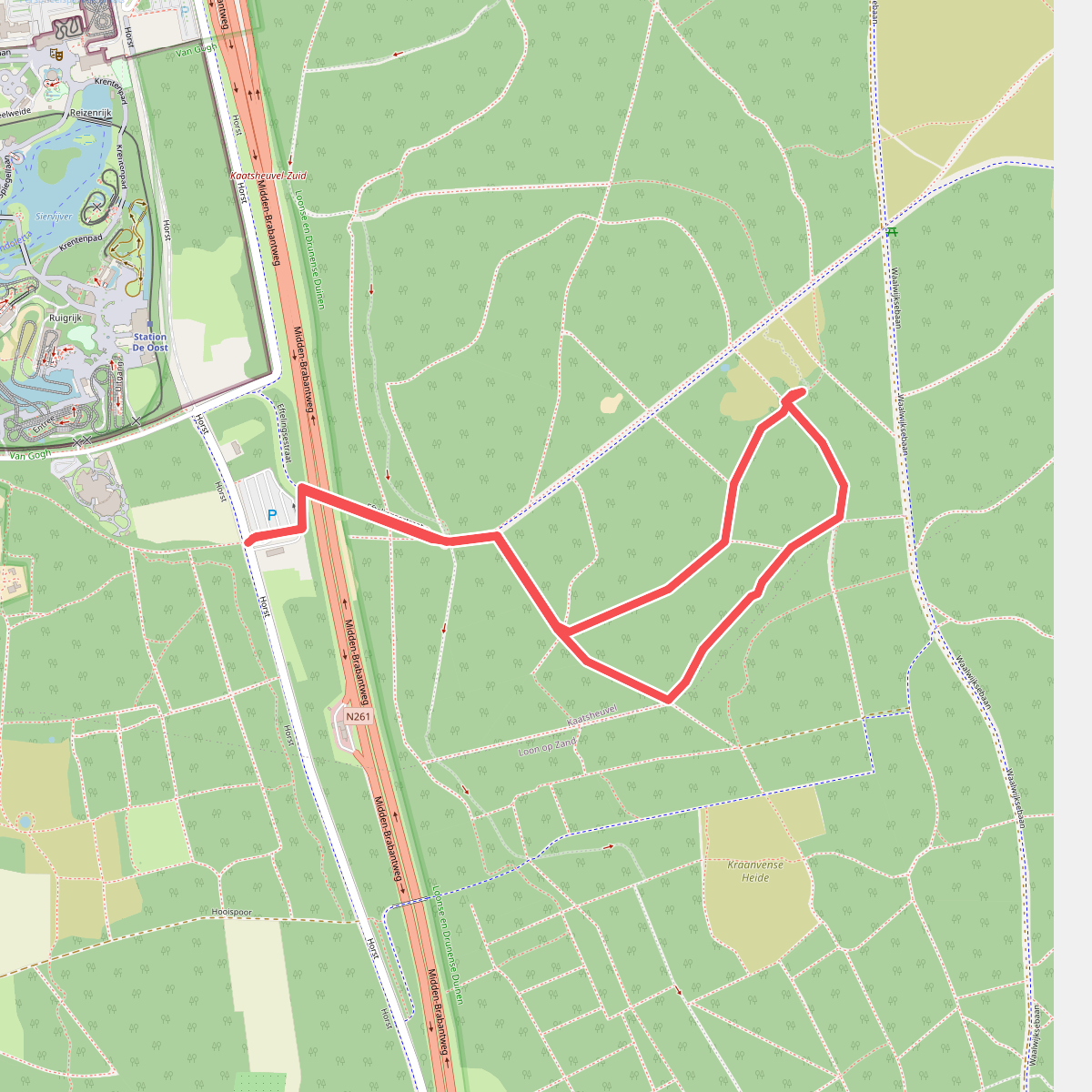 Wandelroute langs een explosief verleden, bij Kaatsheuvel