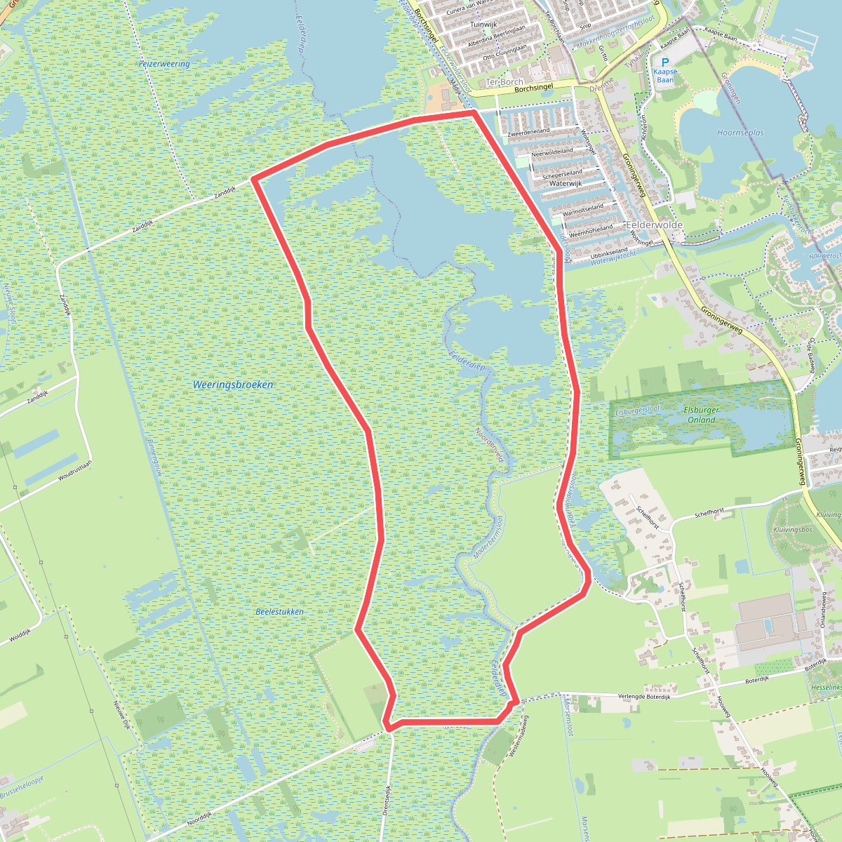 Wandelroute De Onlanden, vlak bij Groningen