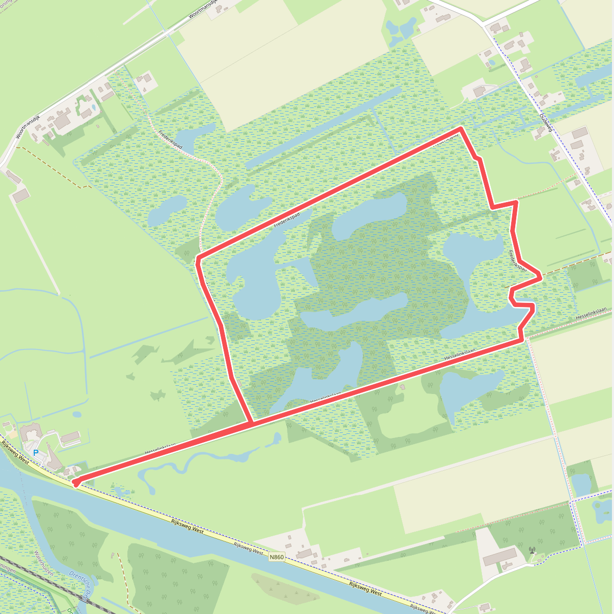 Wandelroute Westerbroek (Groningen)
