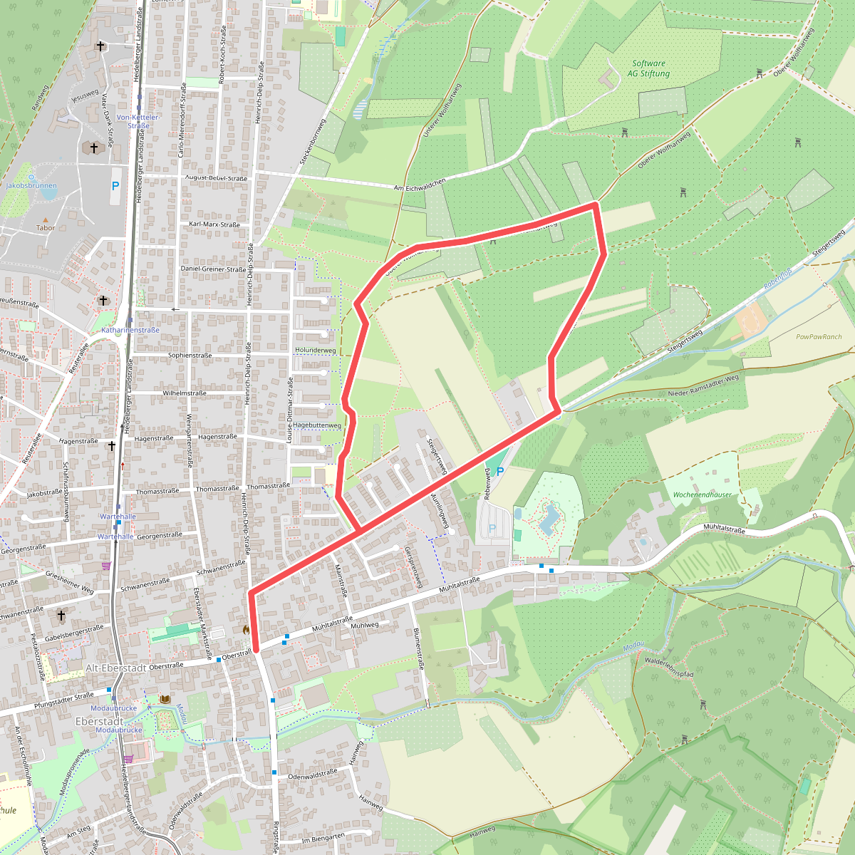 Ortsrundwanderweg Eberstadt 1