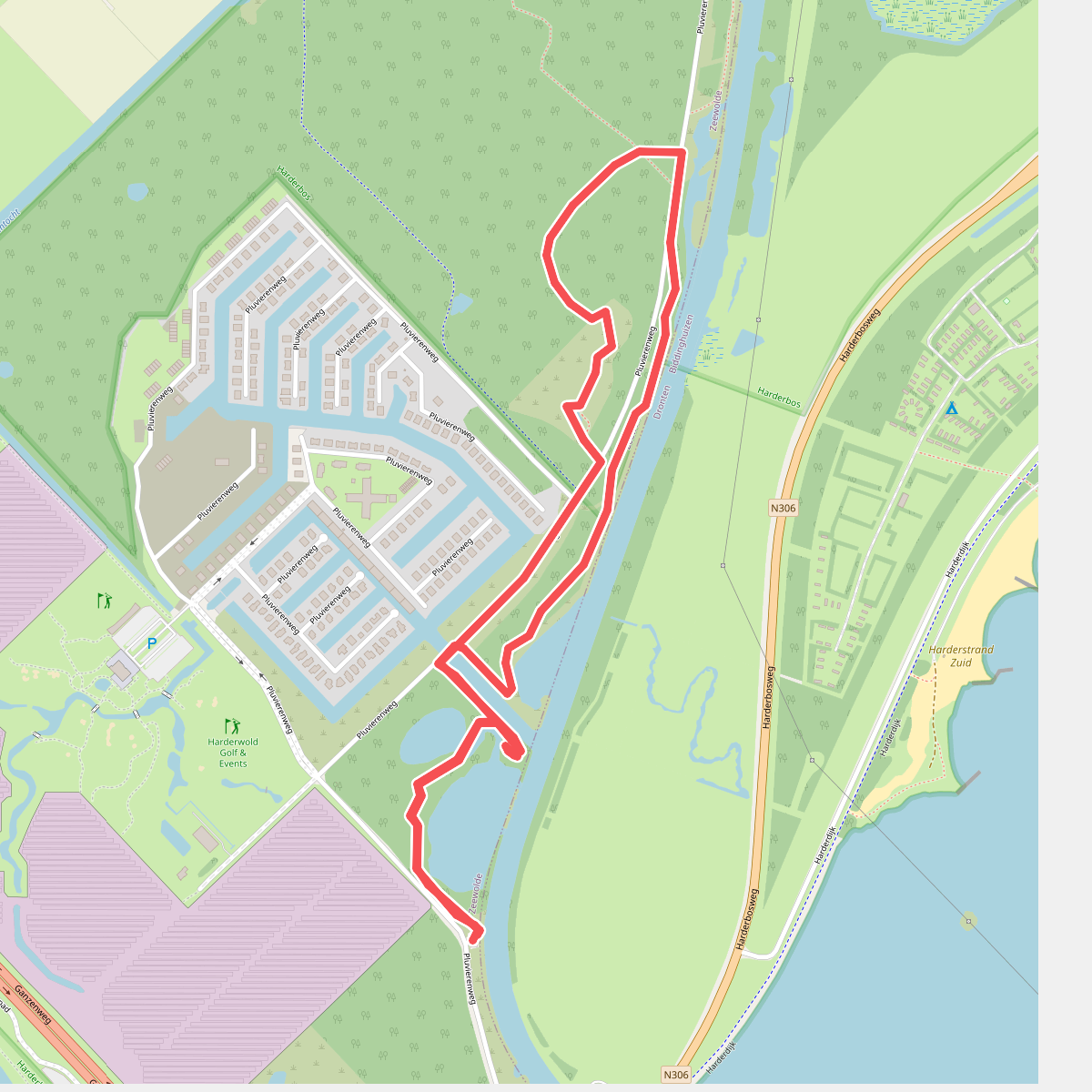 Avonturenroute Harderbos, bij Zeewolde