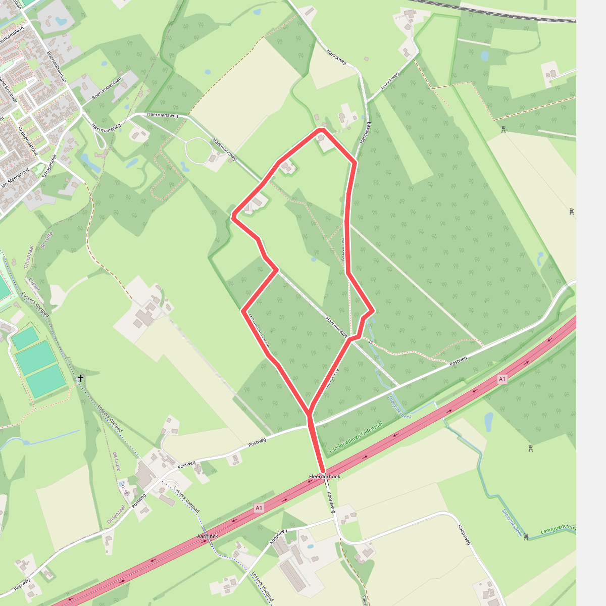 Wandelroute Boerskotten, vlakbij Oldenzaal