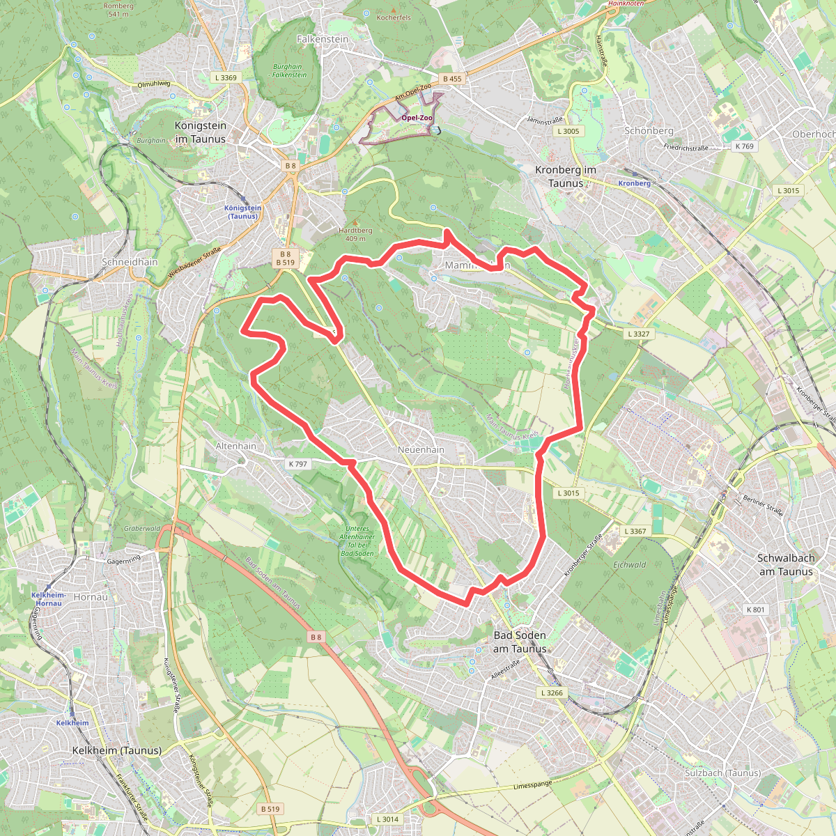 Laufpark Taunus NW Bad Soden schwarz
