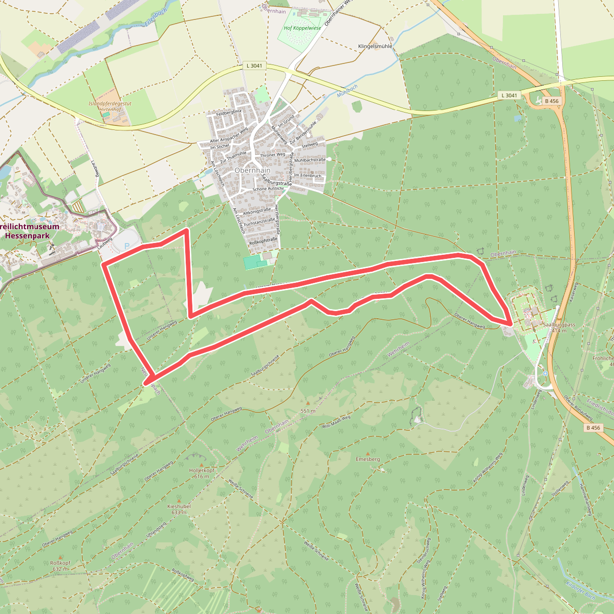Taunus Lehrpfad Saalburg - Hessenpark