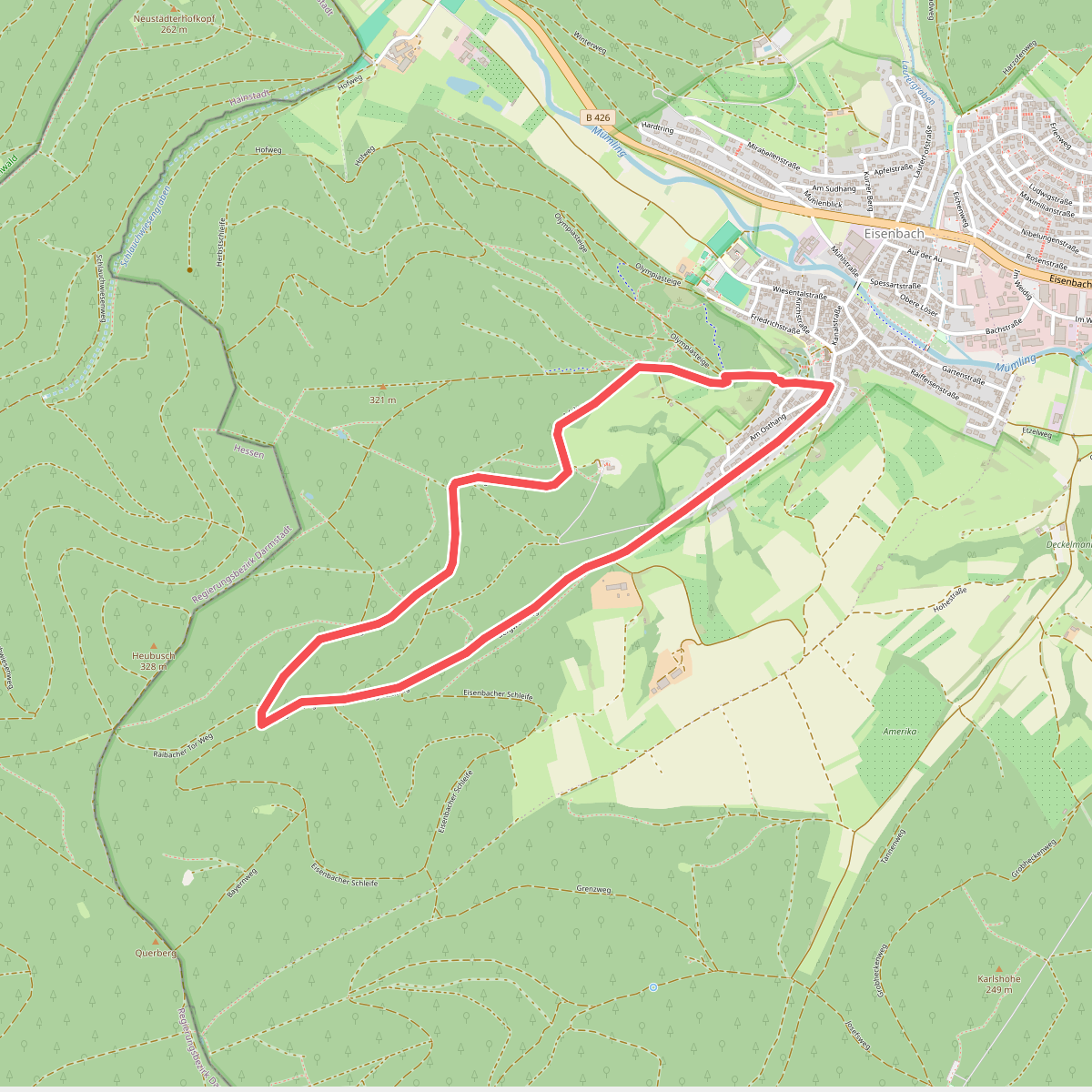 Parkplatzrundwanderweg Am Bubenbrunnen 4: Kreuz-Weg