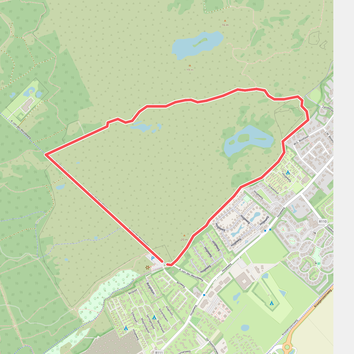 Witte wandelroute Zeepeduinen bij Burgh-Haamstede