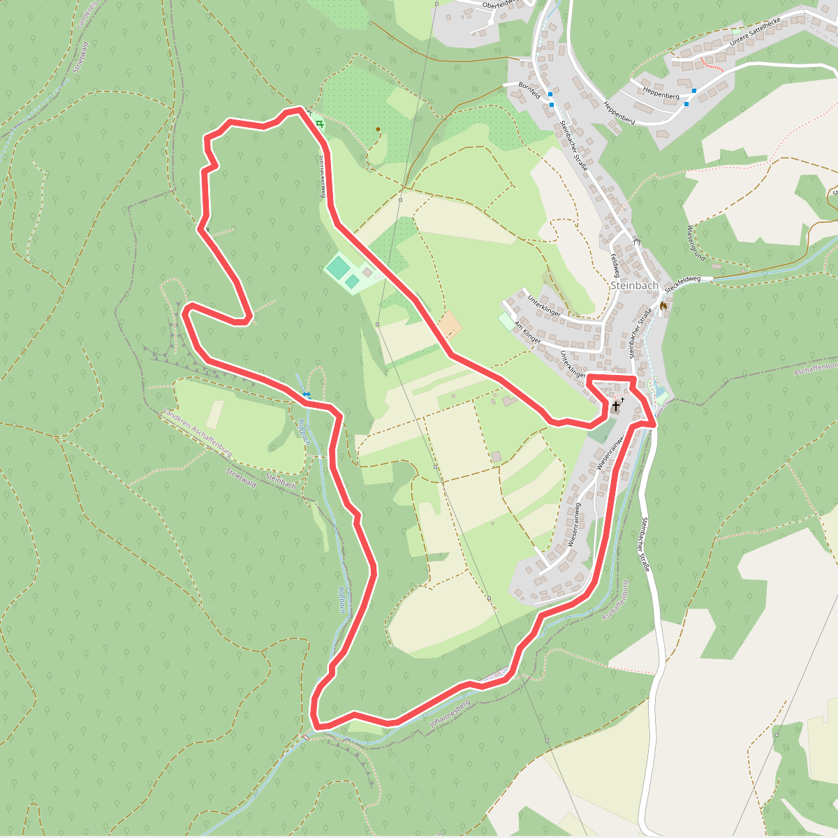 Roter Schmetterling, Rundwanderweg Steinbach