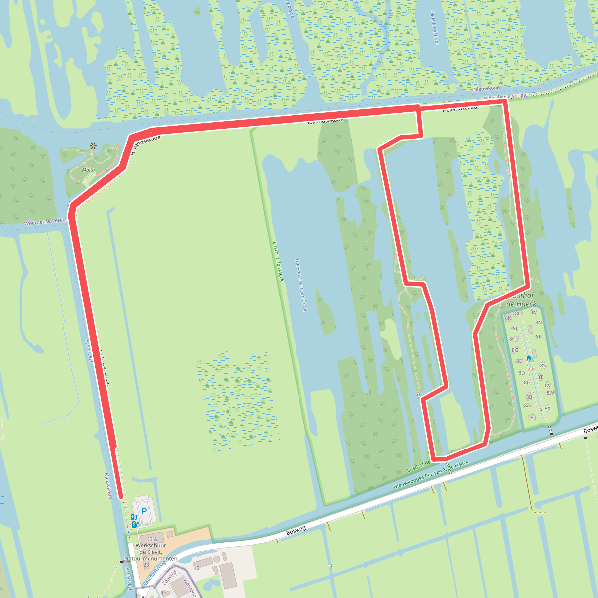 Wandelroute Lusthof de Haeck bij de Nieuwkoopse Plassen