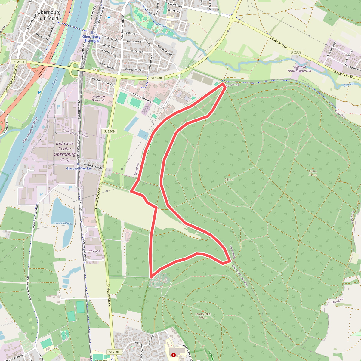 Nordic Walking 1 blau Elsenfeld