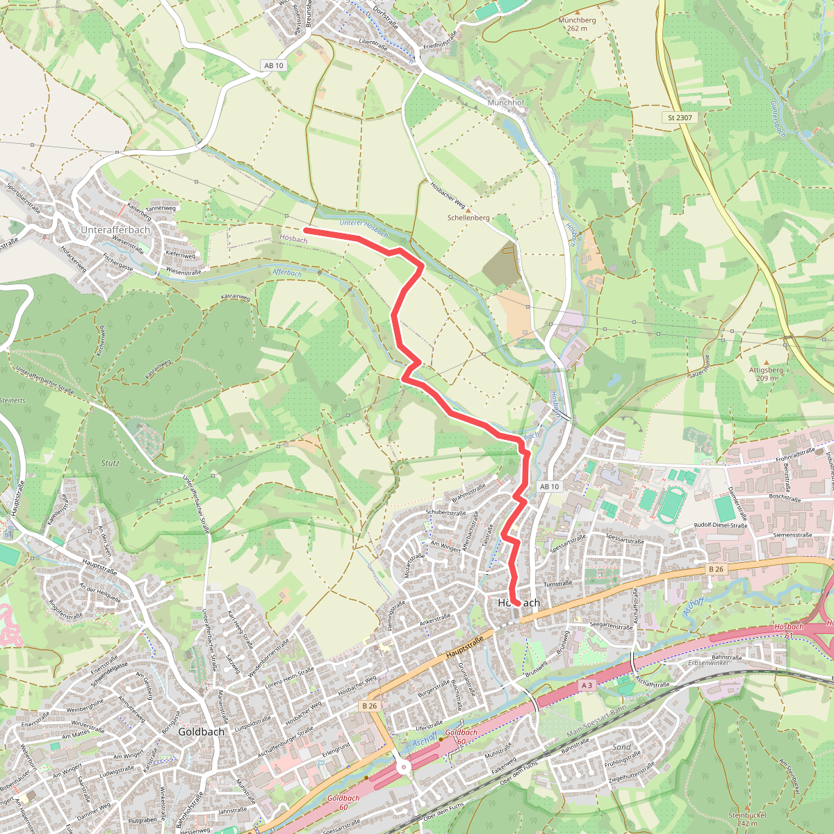 Hösbach Wanderweg Nr. 1