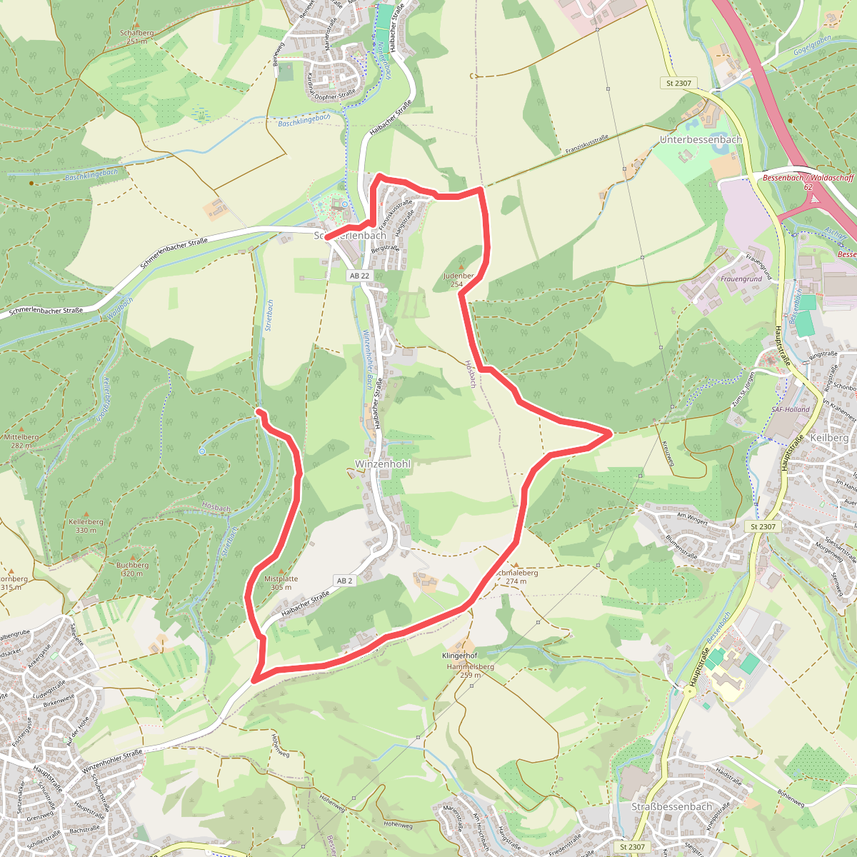 Hösbach Wanderweg Nr. 2